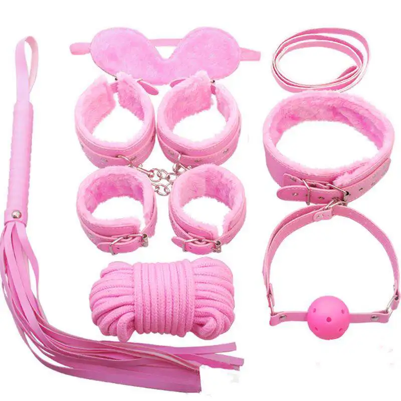 2020 Cosplay Costumes Sex Product 7-10 pcs Bondage Gear Suit Leather Sex Toys Bondage Adult Sex Products