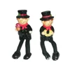 design of long legs chimney people ceramic gift craft