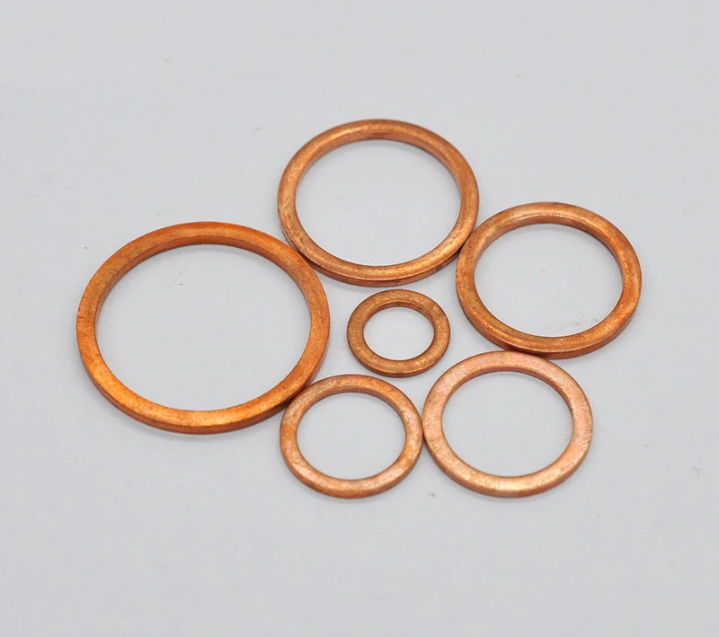 Jaybee Metric Copper Sealing Washers – DIN 7603 A Flat Gasket Rings, All Sizes M4-M26