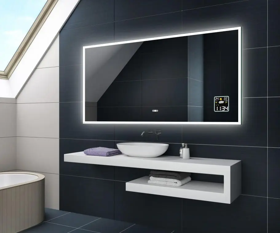 Modern TV Screen Smart Led Light Bluetooth Bathroom Mirror