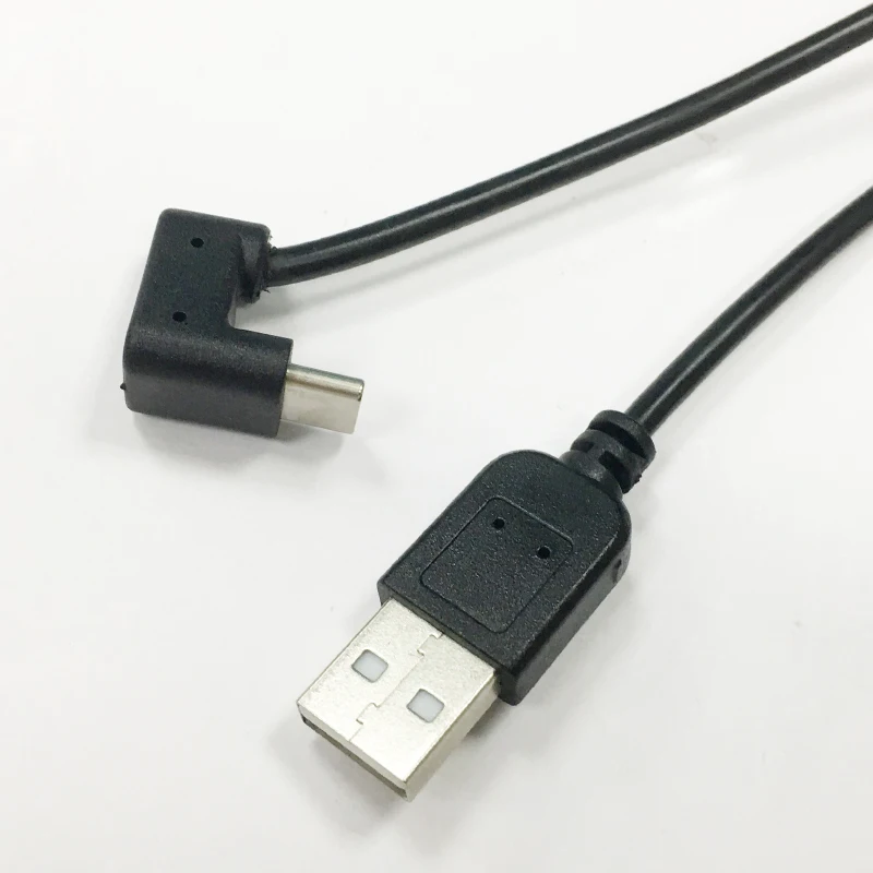 定制直角微型usb 2.0电缆90度微型usb电缆u形微型电话电缆充电器