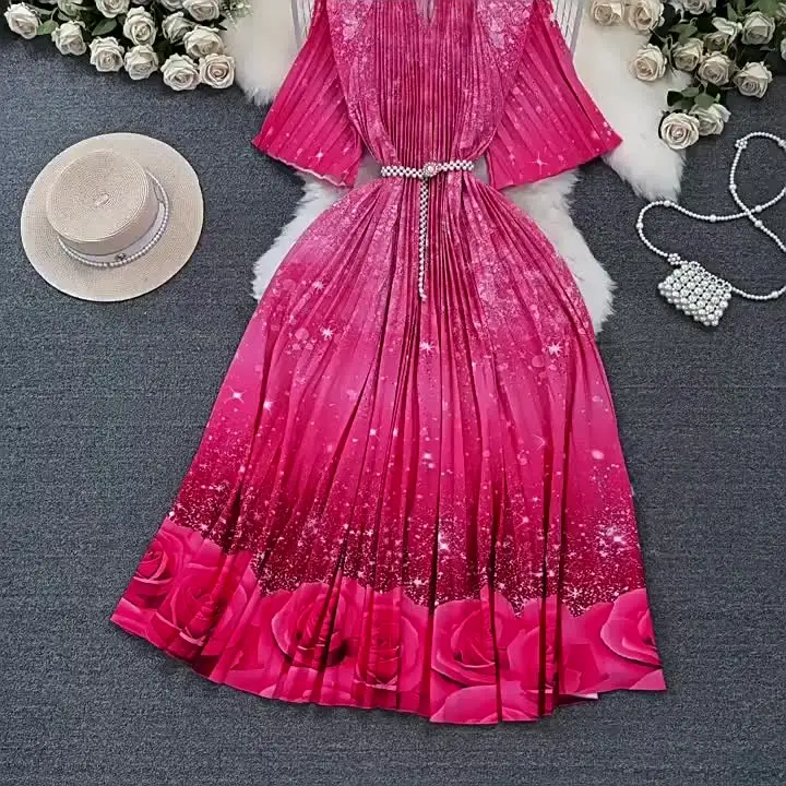 beaded swing dress 1940s Spectacular Beaded Silk Crepe Swing Dress – Shrimpton Couture