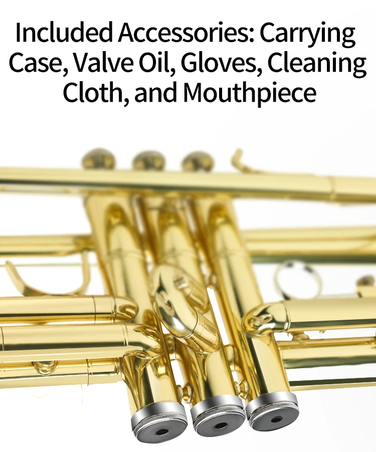 Factory Price JinBao TR-300 Standard Professional Trumpet Bb Key