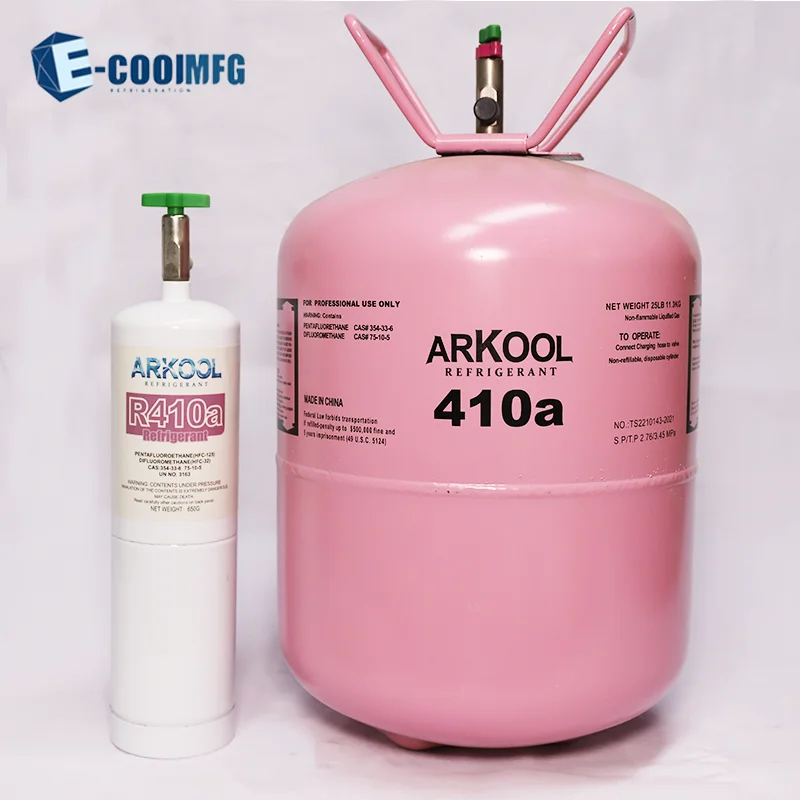OEM R410a refrigerant gas can for a/c refrigeration system CE ARKOOL .