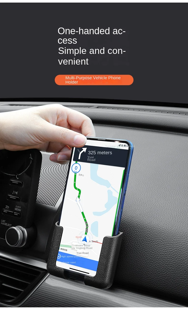 Car Phone Holder Navigation Rack ABS+PC Material Adjustable Height ...