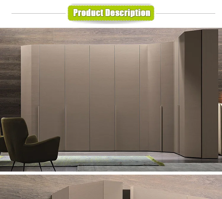 Modern design armoire bedroom closet solid wood wardrobe cabinets