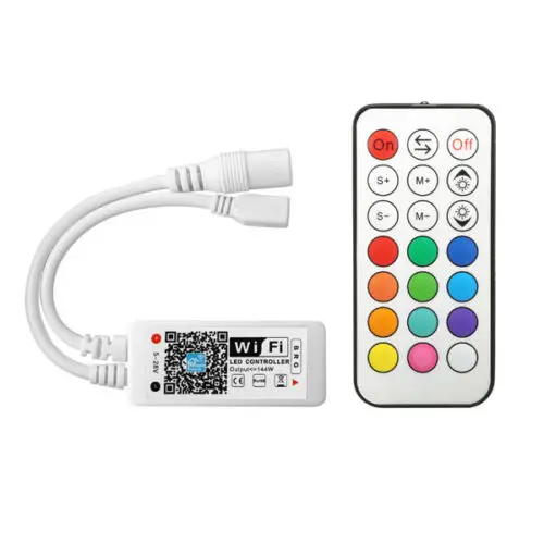 WiFi Wireless LED Smart Controller Android IOS Mobile Phone App for RGB RGBW LED Light Strips 5050 LEDs 5V 12V Remote Control