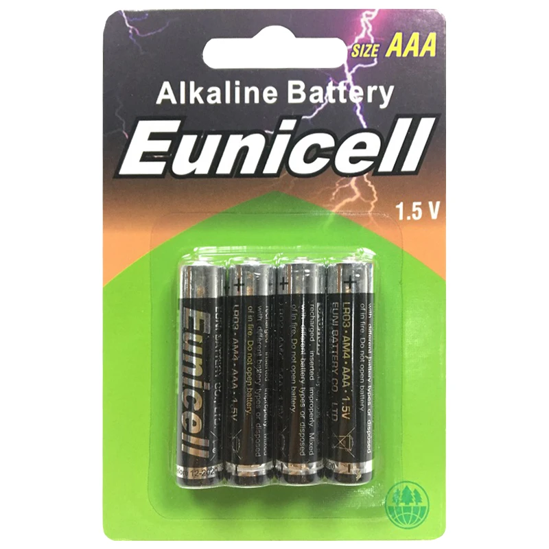 Techni-Pro LR03 AAA Battery, 1.5v Ultra Alkaline Series, Non-Rechargeable,  4/pk