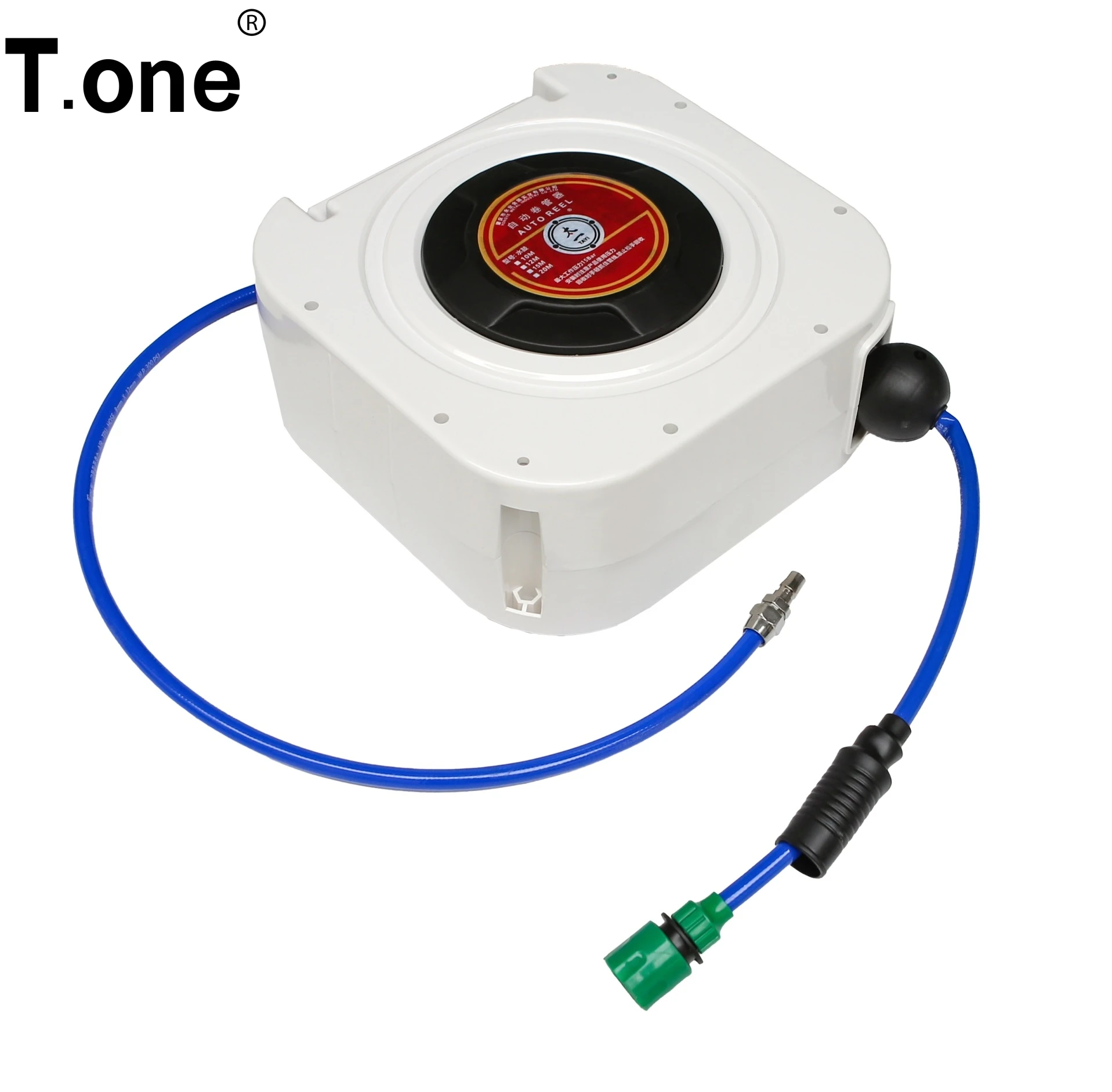 Portable Plastic Garden Water Hoses Reels Automatic Compressed