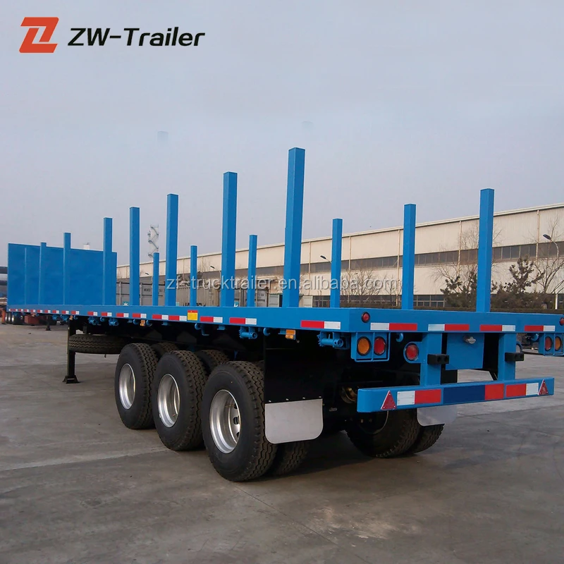 Wood Lumber Log Full Trailer