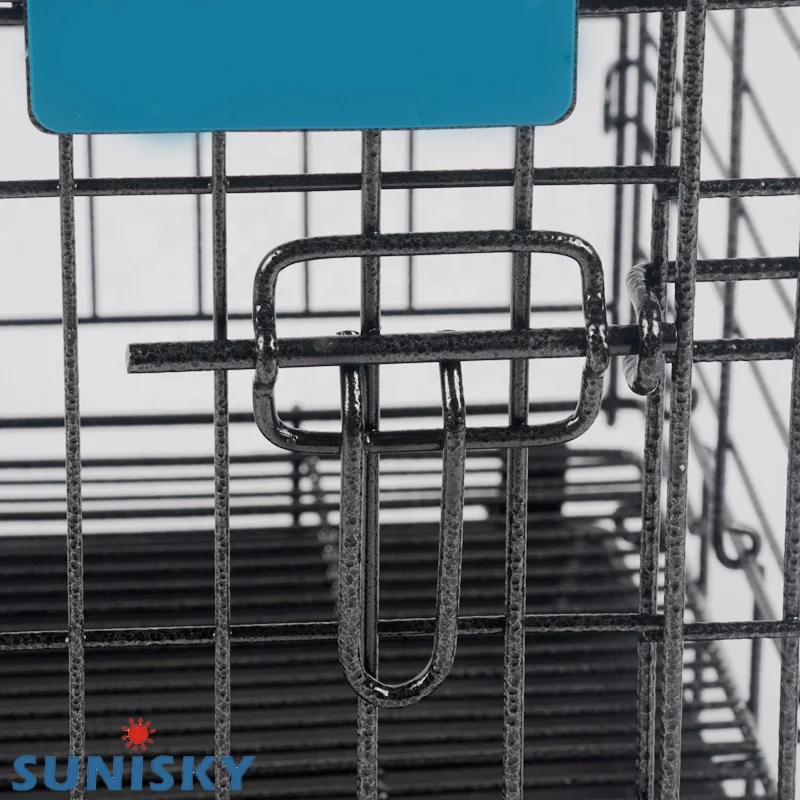 Portable Indoor Household Steel Wire Pet Cage Dog Metal Wire Cage Cat