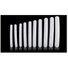 10Pcs/Set Round False Nail Art Tips Rectangle Super Long Curve Salon Artificial False Nail Tips 3D UV Gel Stage Craft Nail Art