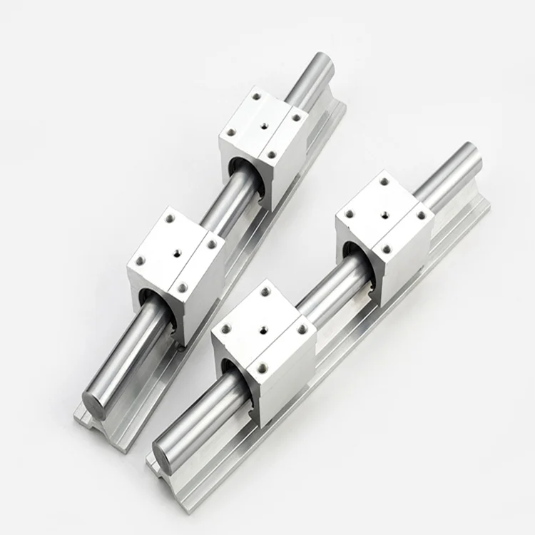Round Aluminum Sbr Linear Guide Rail With Slide Block For Cnc Machine