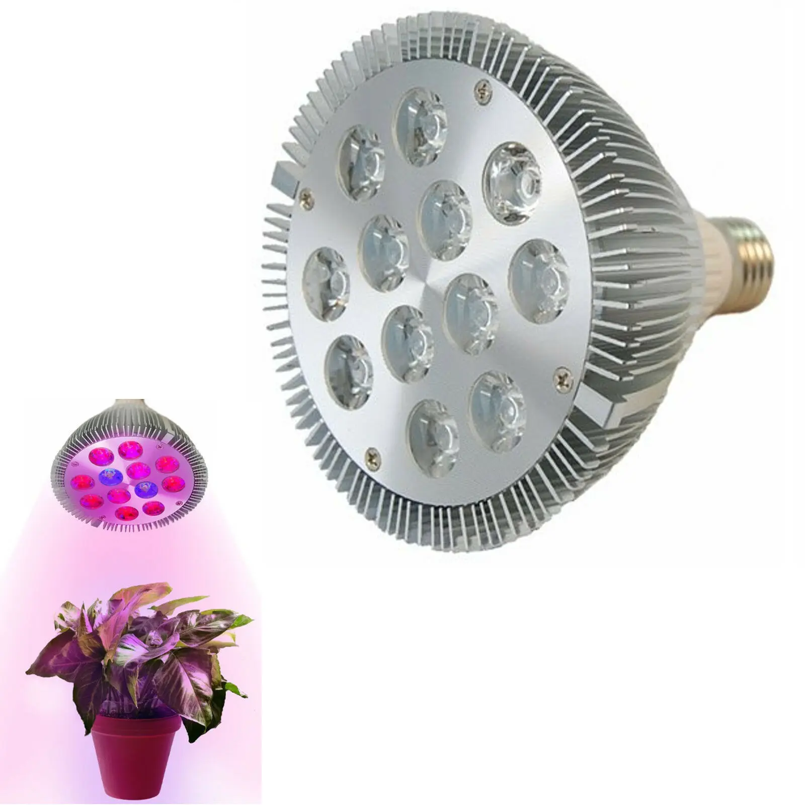 PAR 7W LED Aquarium Light Blub E27 Plant Grow Light LED Bulb For Hydroponics Greenhouse Organic Indoor Plants LED Grow Light