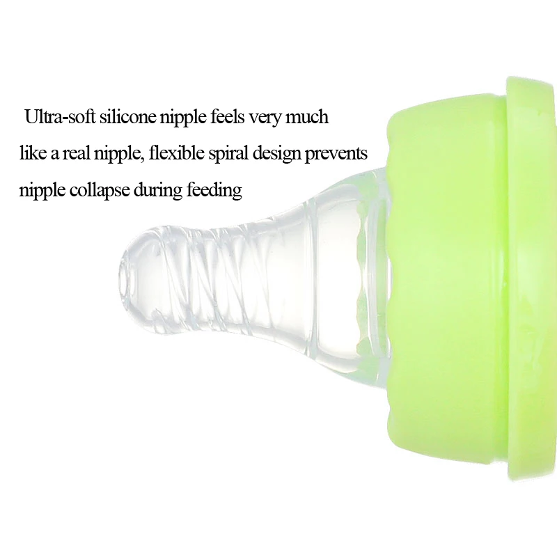 Factory newborn baby glass feeding bottle baby milk bottle