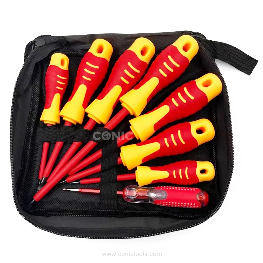 Multifunction Electrician Insulated Screw Driver Bit Set Resistant To