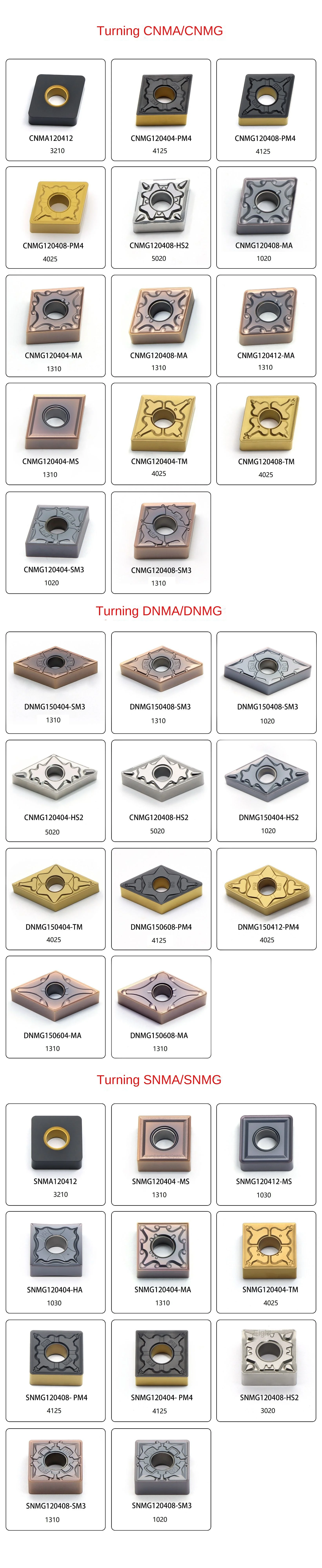 Cemented Carbide CVD-Coated CNC Insert APMT160408PDER-H2 for Lathe and Cast Iron Machining