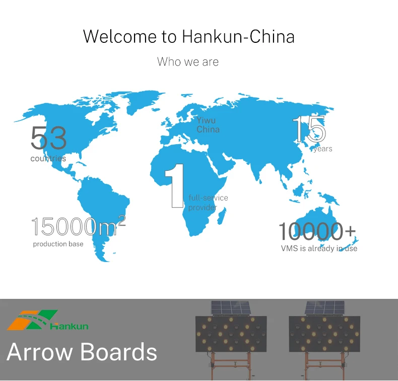 Led arrow board trailer