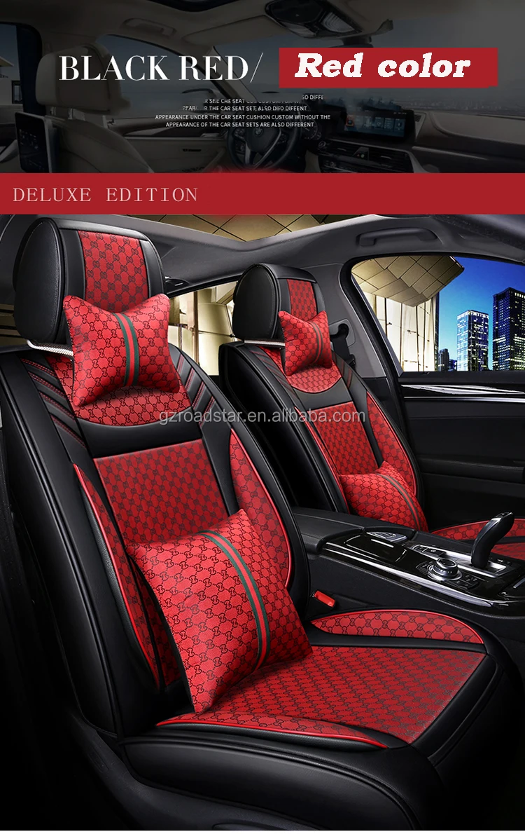 Full Set Seat Cover With Gucci Material Universal For Sedan Suv Fit For