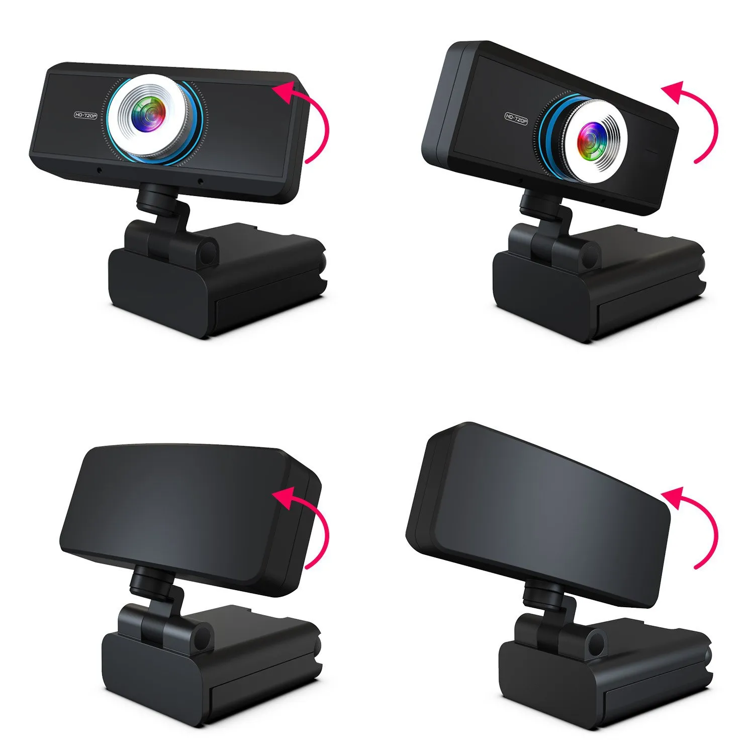 Webcam With Microphone 720p Webcam Streaming Computer Web Camera Usb autofocus webcam For Pc Laptop Video Calling Conferencing