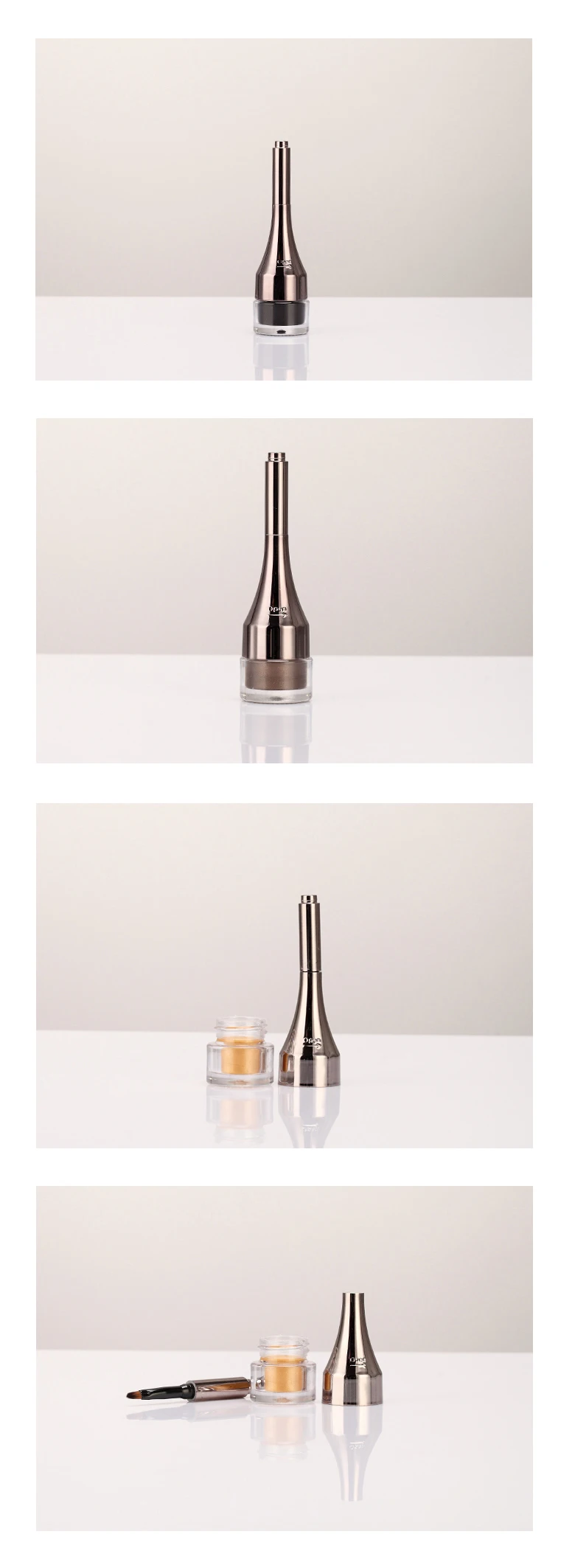 Gel Eyeliner Eyebrow Container Empty Jar Round Custom With Brush Buy