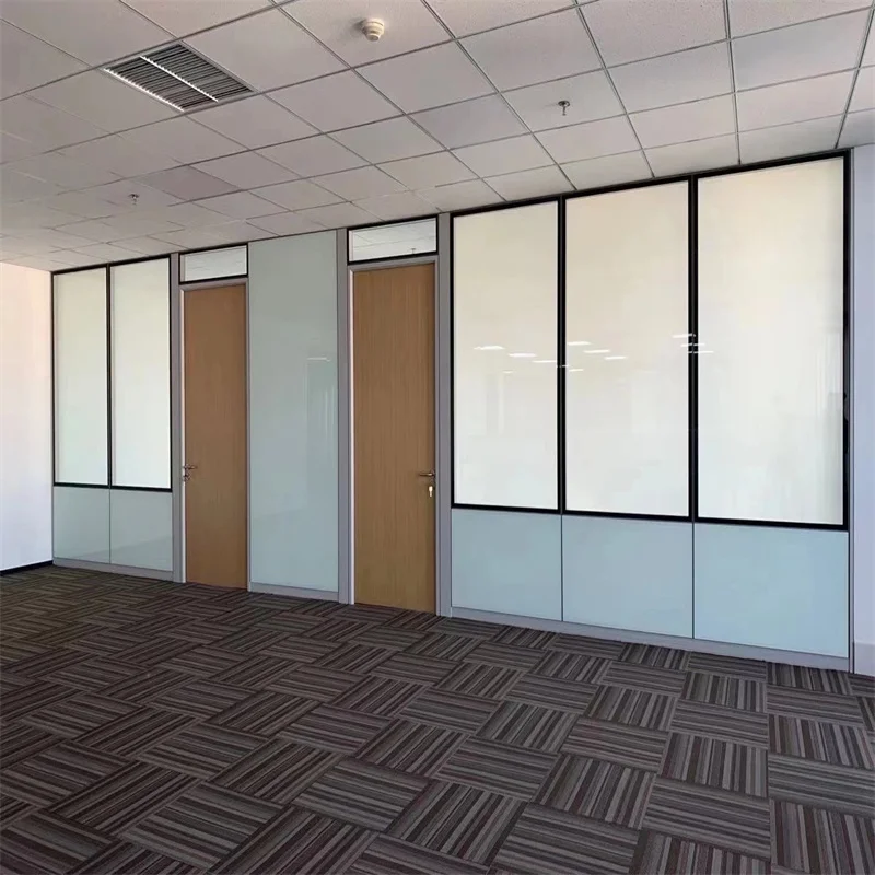 product hidden frame double glass partition 108mm aluminum frame  steel keel   ideal for luxury retail boutiques-6