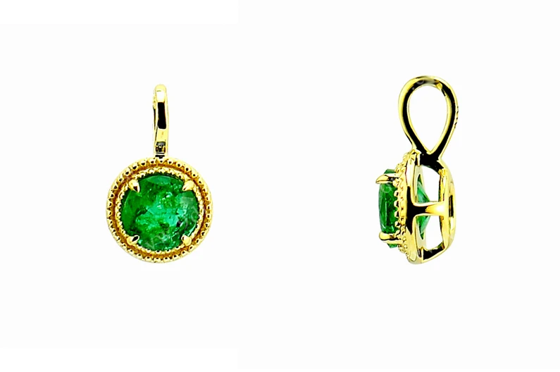 Gold Jewelry Custom Gold Birthstone Gemstone Pendants Charm Necklace