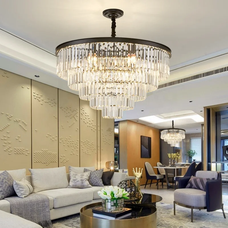 Elegant Modern Kitchen Living Room Round Pendant Lights 220v Ceiling Lights Crystal Chandelier Buy Crystal Chandelier Pendant Lights Ceiling Lights Product On Alibaba Com