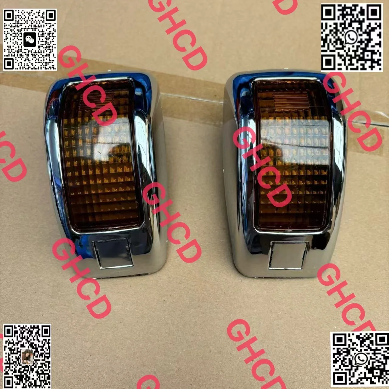 GHCD Hot Product/factory Price  Chrome-plated Light Frame Bulb Type Door Light for Japanese Tuck HIN500/700 factory