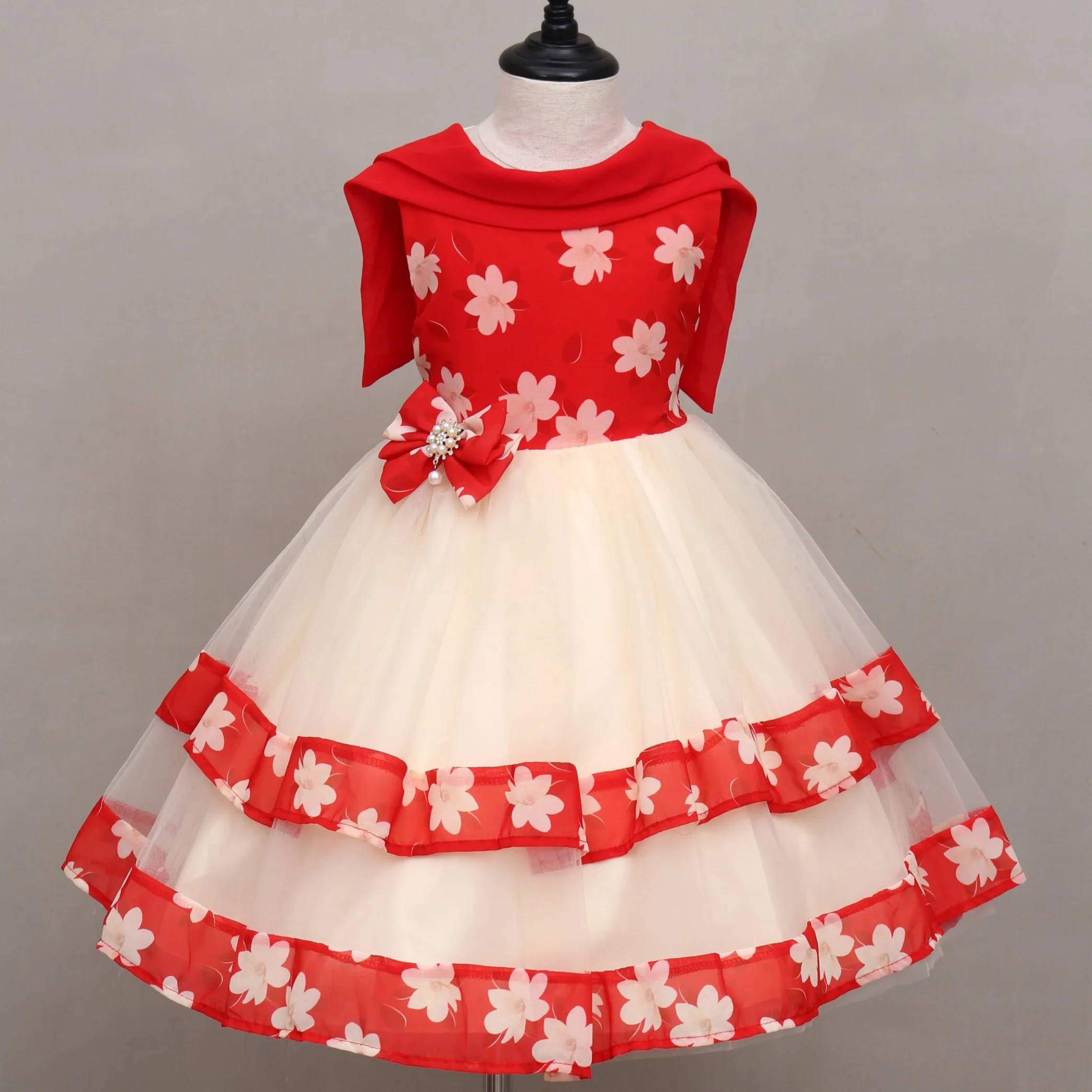 red frock for 4 year girl