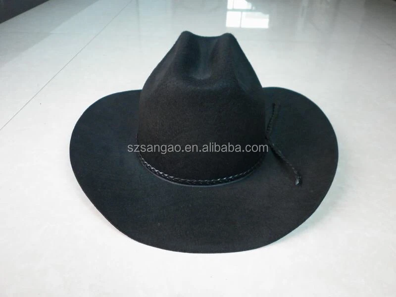 Perfect Black Wool Western Jinnah Cap 