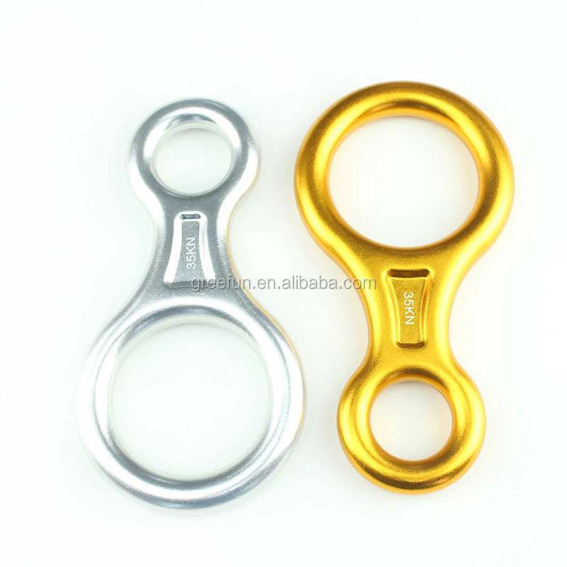 Climbing Descender Rappel Ring Abseil Rope Rescue Descender Belay