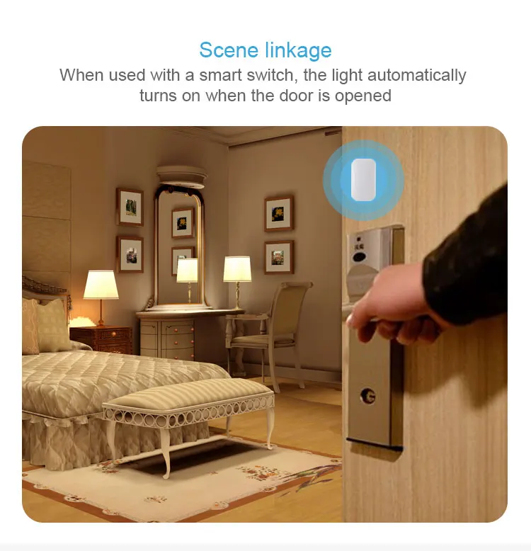 ZigBee Door Window Sensor for ZigBee Smart Home Smart Hotel Home Security Automation Compatible with TuyaSmart and Smart Life - ANKUX.COM