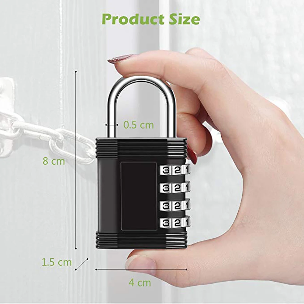 ch-606 高密度数字按键锁月位数锌合金数字保险柜锁健身房