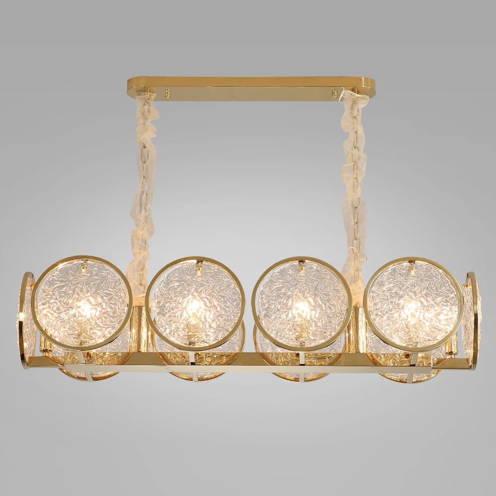 Contemporary luxury gold round modern design home kitchen pendant light LED chandelier light fixtures