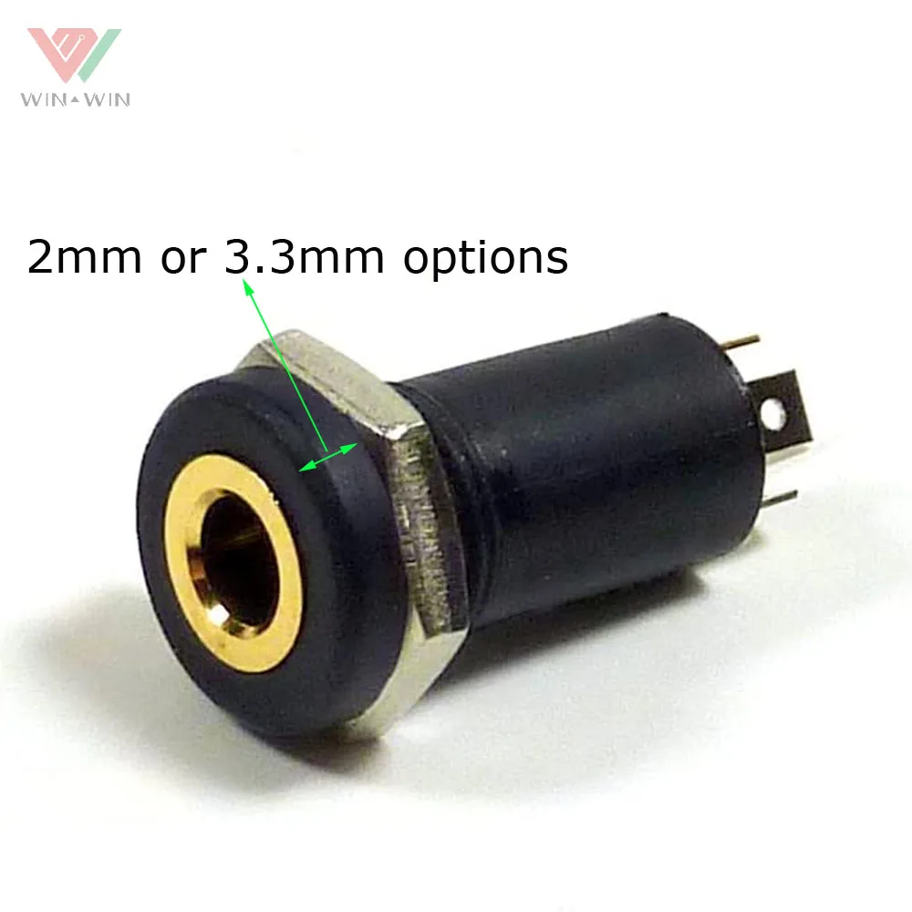 Isolated Mini Stereo Female Panel Mount Headphone 3.5mm Audio Jack