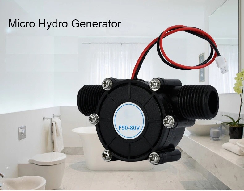 5 V/12 V/ 80 V Water Turbine Running Water Driven Mini Hydro Generator