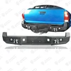 Black Textured Steel Rear Bumper for Tacoma Bumper 4X4 Parts Offroad Accessories with led