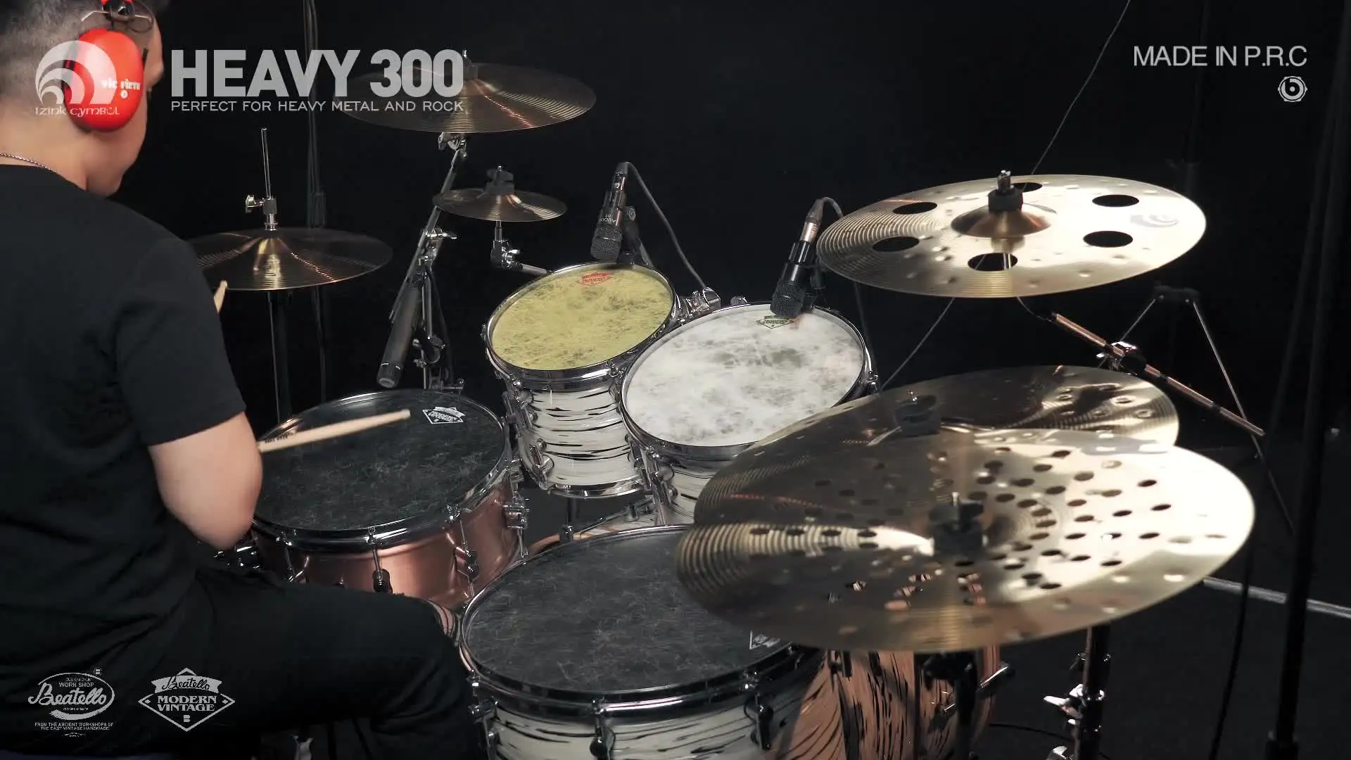 IZINK Hand-Made Cymbal Set - Professional Splash Ride Drum Cymbals