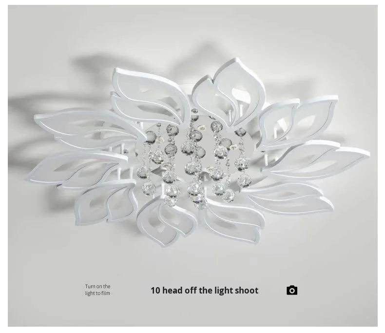 product modern led ceiling light for home living room aluminum chandelier with aluminum base-8