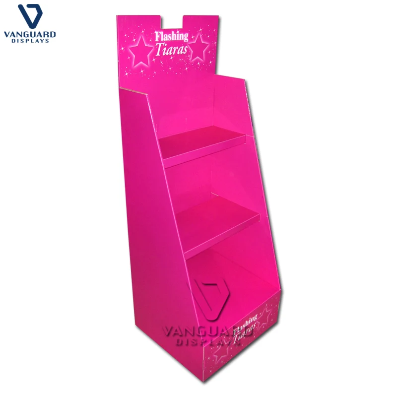Free Custom Design Retail Corrugated Paper Floor Display Stand Rack For ...