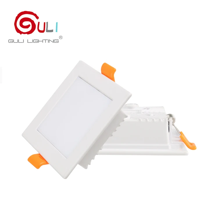 Ultra-thin white back-lit 5w 9w 12w 18w 24w square round recessed smd led downlights