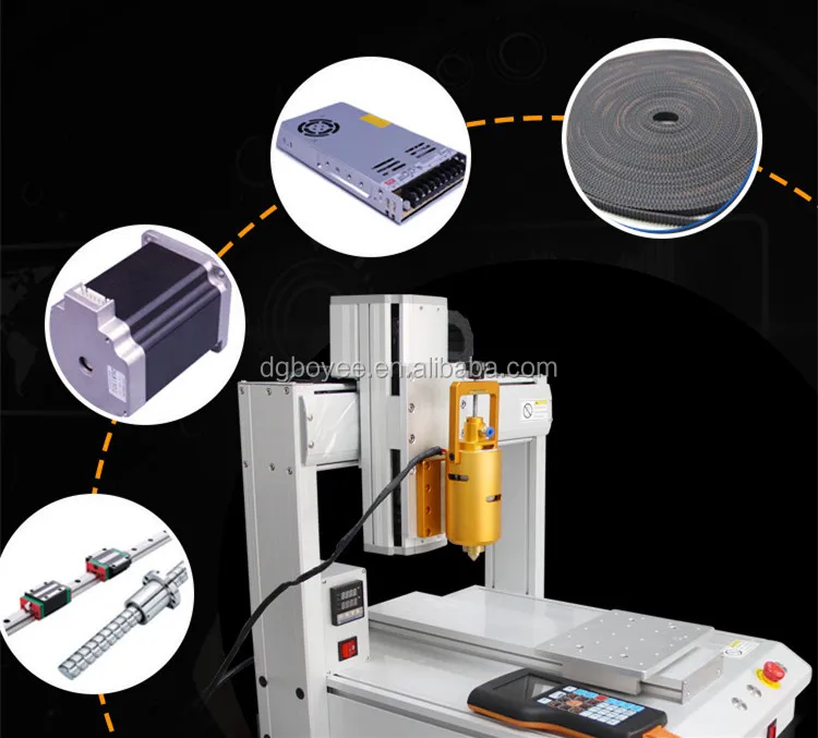 Automatic Soldering Paste /resin And Hardener Dispenser Xyz Three Axis Table Cnc Glue Dispenser