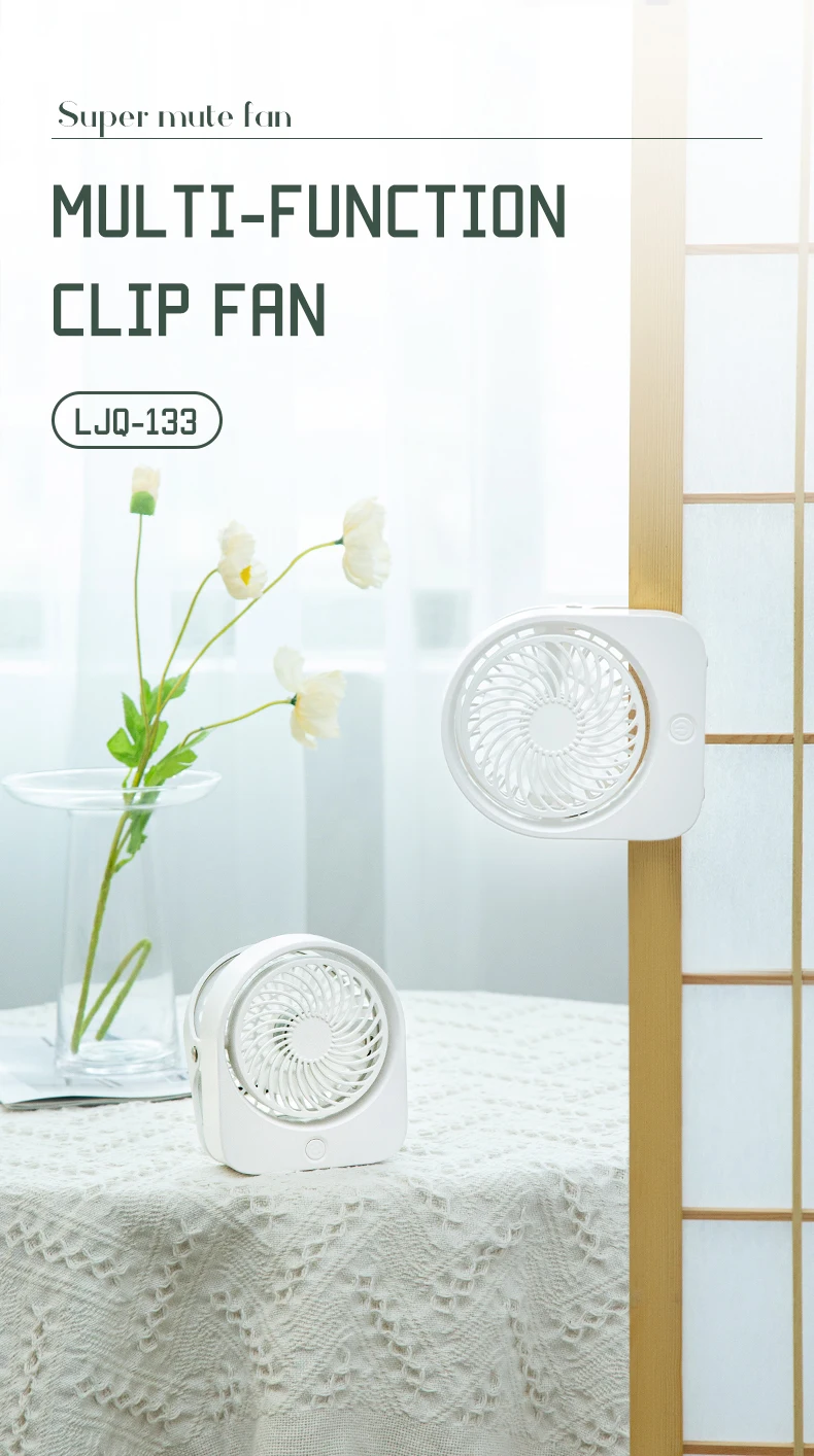 Three-speed Outdoor Desk Fan, Portable, USB - detail 4
