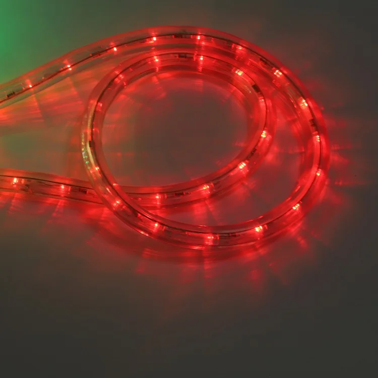 110v 220v Waterproof flex rope lights PVC multicolor led rope light outdoor 10m 100m Christmas decoration rope led lights