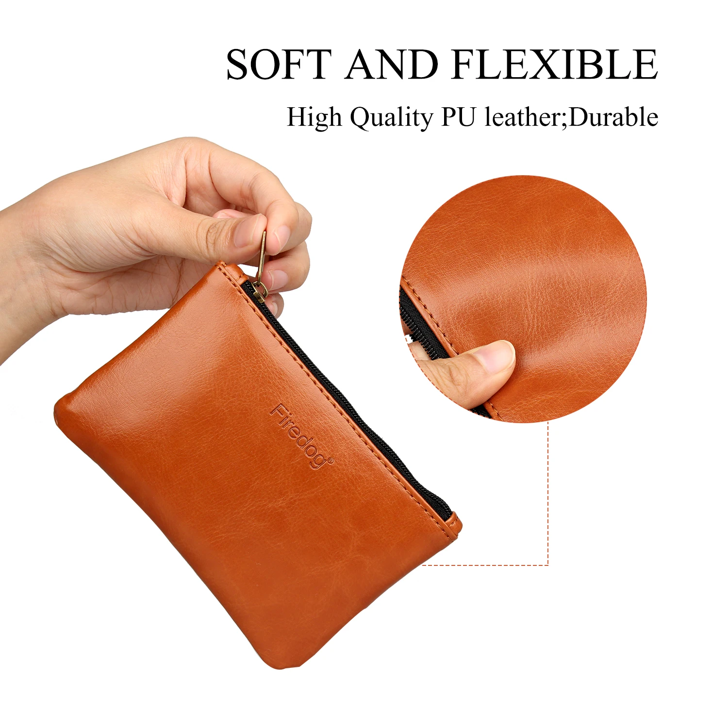 Firedog Tobacco Pouch Smoking Accessories Leather Small Wallet Empty