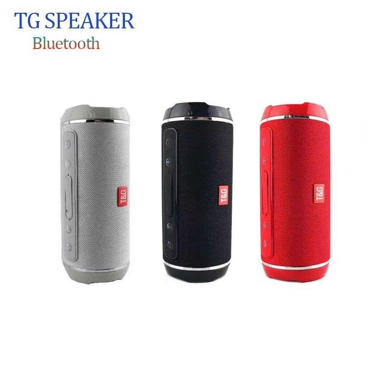 TG116C Portable Speaker Waterproof Bluetooth Speaker Outdoor Subwoofer Bass Wireless Speakers Mini Column Box Loudspeaker FM TF