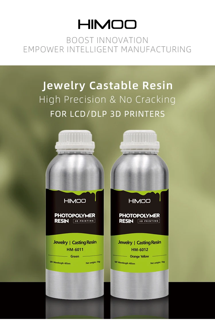 Himoo 3d Printed Resin Model Jewelry Castable Casting Lcd Dlp 3d