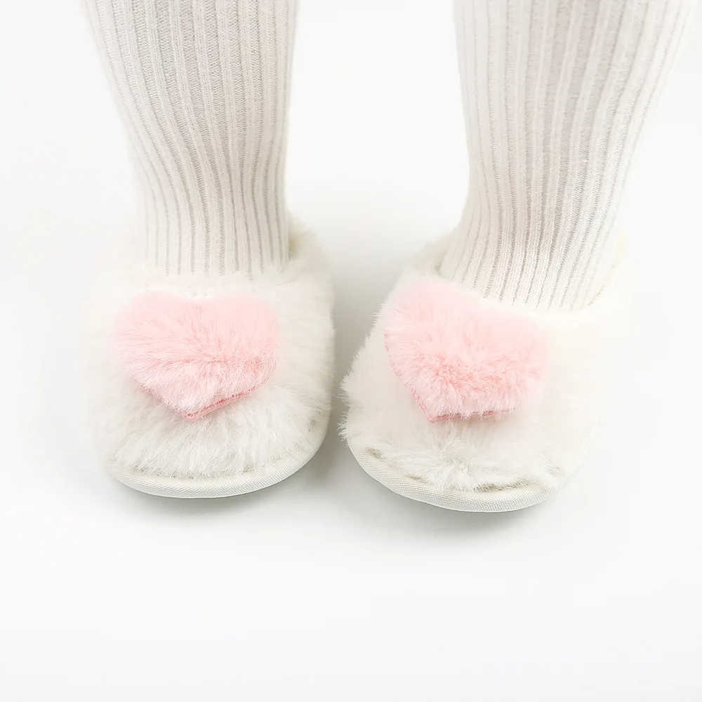 Hot Selling Cute Plush Design Indoor Baby Slipper for Girls manufacture