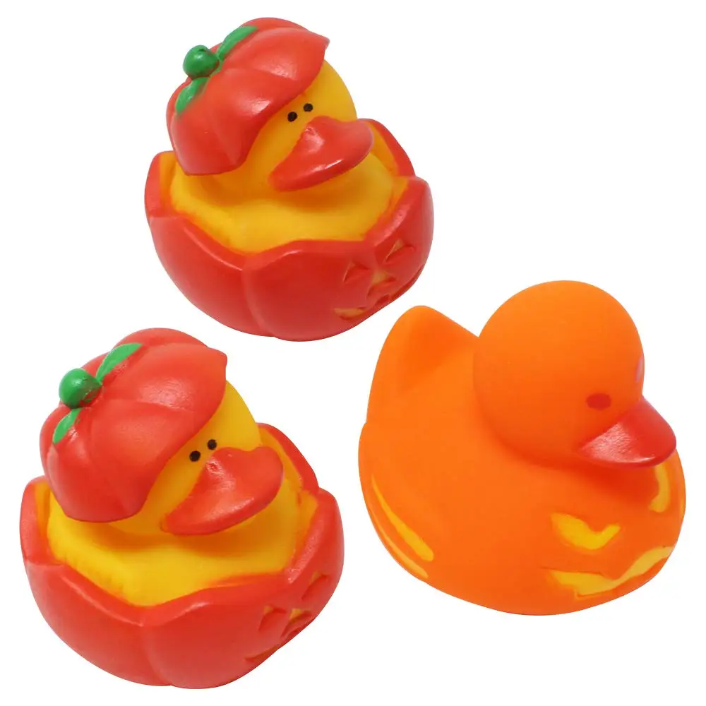Trick or Treat Fillers and Party Favors. Toy 18 Pieces Halloween Fancy Novelty Assorted Rubber Ducks Variety for Fun Bath Squirt Squeaker Duckies School Classroom Prizes Ducky 